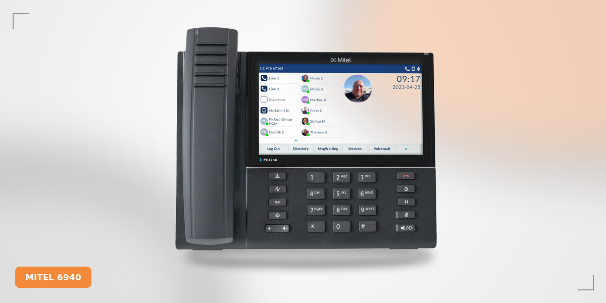 تلفن های IP رومیزی تحت شبکه Mitel سری 6900 مدل 6940/6940w